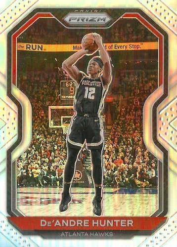 #38 De'Andre Hunter - Atlanta Hawks - 2020-21 Panini Prizm - Silver Prizms Basketball