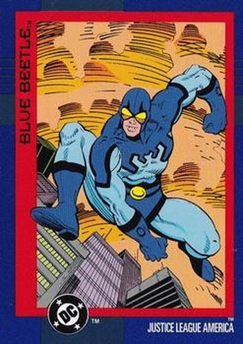 #38 Blue Beetle - 1993 SkyBox DC Cosmic Teams