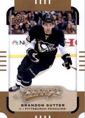 #38 Brandon Sutter - Pittsburgh Penguins - 2015-16 Upper Deck MVP Hockey