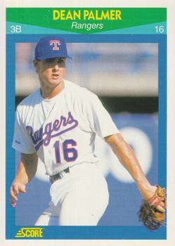 #38 Dean Palmer - Texas Rangers - 1990 Score Rising Stars Baseball