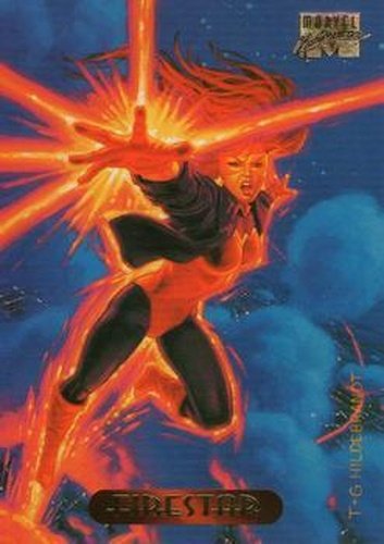 #38 Firestar - 1994 Fleer Marvel Masterpieces Hildebrandt Brothers