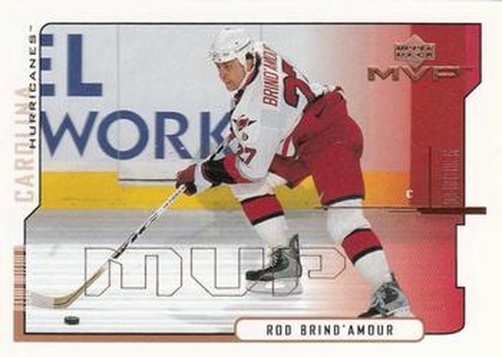 #38 Rod Brind'Amour - Carolina Hurricanes - 2000-01 Upper Deck MVP Hockey