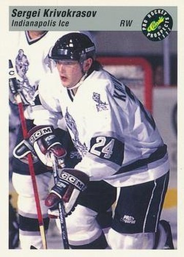 #38 Sergei Krivokrasov - Indianapolis Ice - 1993 Classic Pro Prospects Hockey