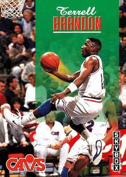 #38 Terrell Brandon - Cleveland Cavaliers - 1992-93 SkyBox Basketball