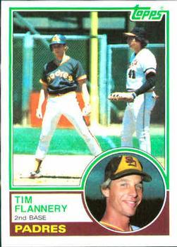 #38 Tim Flannery - San Diego Padres - 1983 Topps Baseball