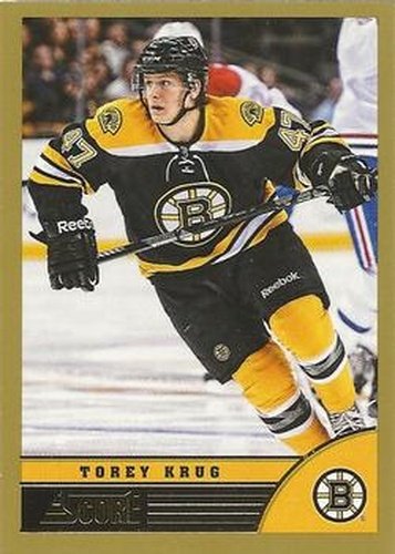 #38 Torey Krug - Boston Bruins - 2013-14 Score - Gold Hockey