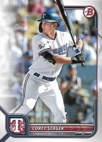 #38 Corey Seager - Texas Rangers - 2022 Bowman Baseball