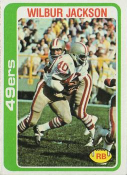 #38 Wilbur Jackson - San Francisco 49ers - 1978 Topps Football