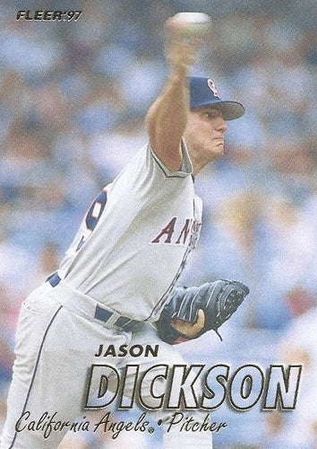 #38 Jason Dickson - California Angels - 1997 Fleer Baseball