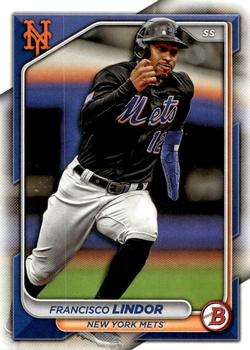 #38 Francisco Lindor - New York Mets - 2024 Bowman Baseball