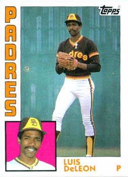 #38 Luis DeLeon - San Diego Padres - 1984 Topps Baseball