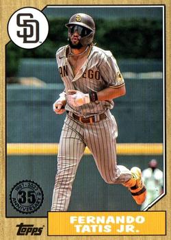 #87TBU-38 Fernando Tatis Jr. - San Diego Padres - 2022 Topps Update - 1987 Topps Baseball 35th Anniversary Baseball