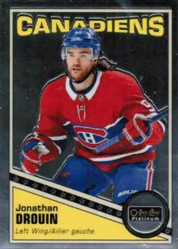 #R-38 Jonathan Drouin - Montreal Canadiens - 2019-20 O-Pee-Chee Platinum - Retro Hockey