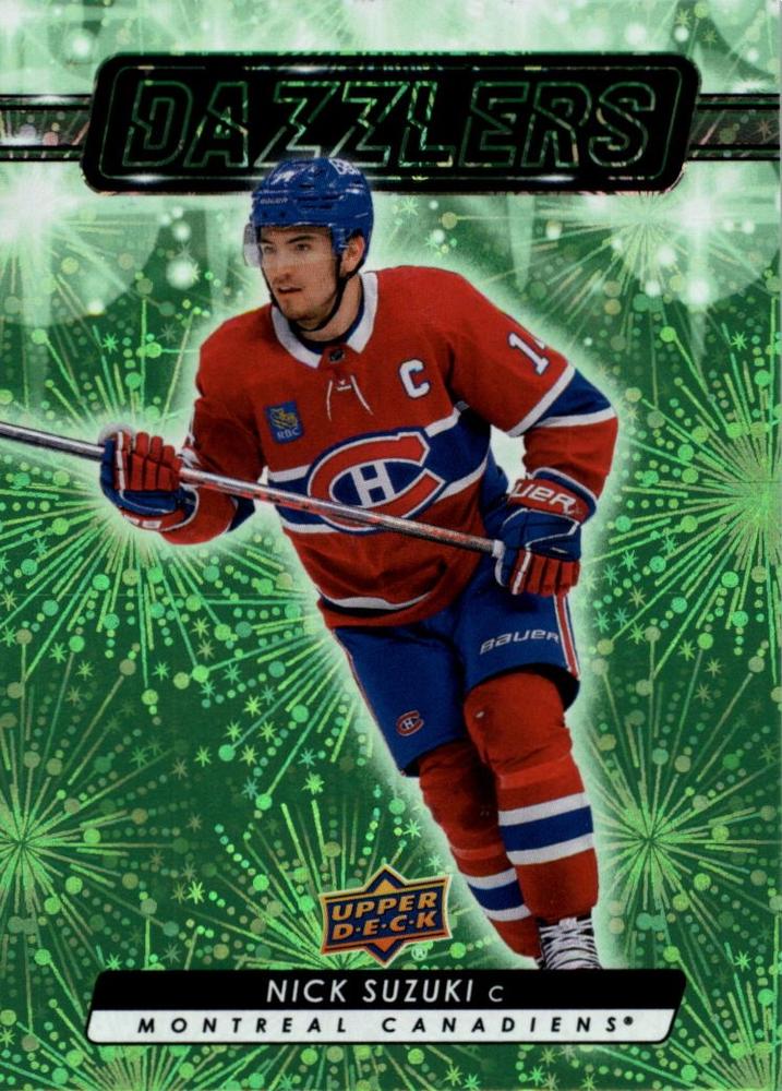 #DZ-17 Nick Suzuki - Montreal Canadiens - 2023-24 Upper Deck - Dazzlers Green Hockey