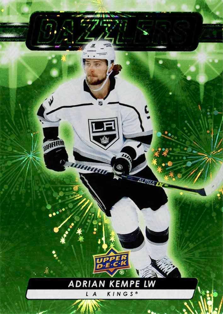 #DZ-70 Adrian Kempe - Los Angeles Kings - 2023-24 Upper Deck - Dazzlers Green Hockey
