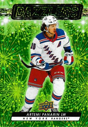 #DZ-76 Artemi Panarin - New York Rangers - 2023-24 Upper Deck - Dazzlers Green Hockey