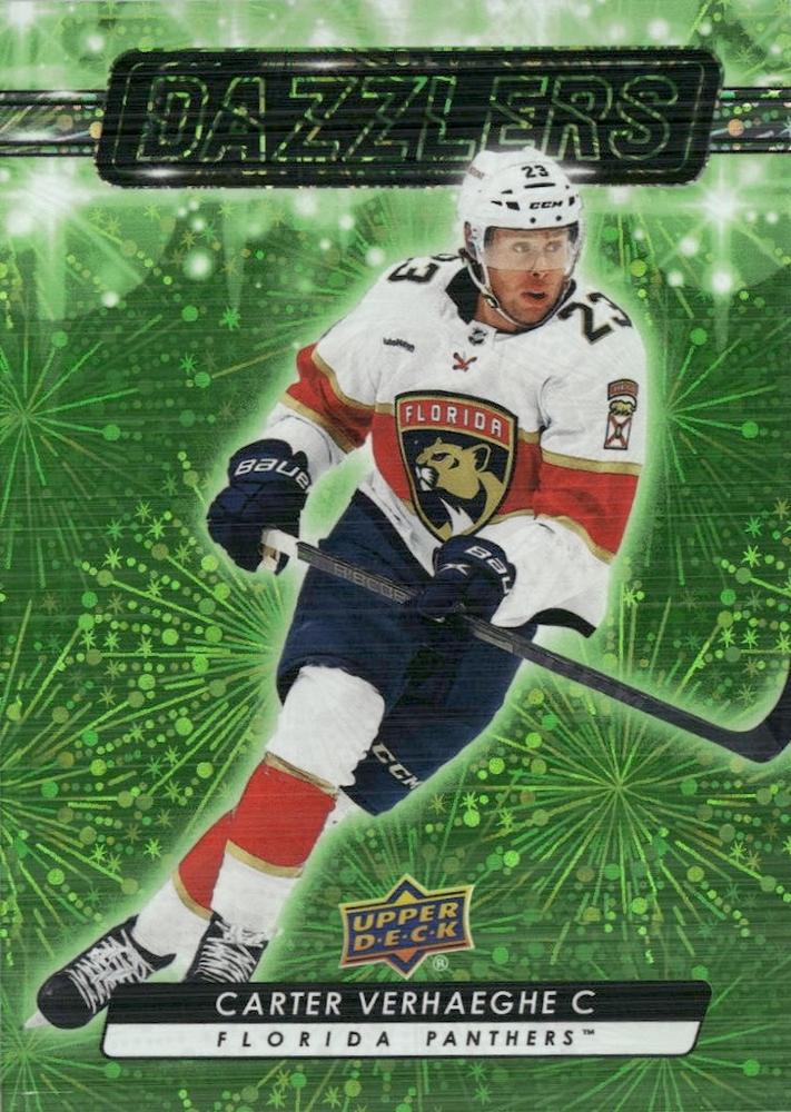 #DZ-78 Carter Verhaeghe - Florida Panthers - 2023-24 Upper Deck - Dazzlers Green Hockey