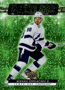 #DZ-82 Mikhail Sergachev - Tampa Bay Lightning - 2023-24 Upper Deck - Dazzlers Green Hockey