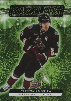 #DZ-100 Clayton Keller - Arizona Coyotes - 2023-24 Upper Deck - Dazzlers Green Hockey