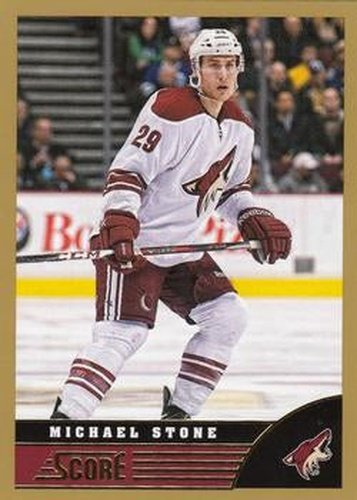 #390 Michael Stone - Phoenix Coyotes - 2013-14 Score - Gold Hockey