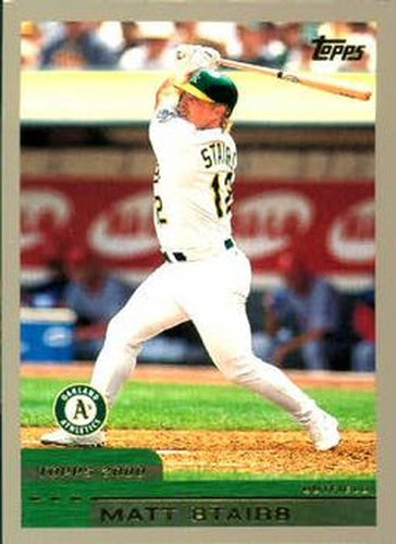 #390 Matt Stairs - Oakland Athletics - 2000 Topps Baseball