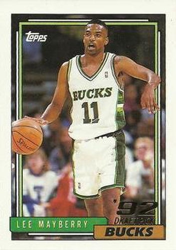 #390 Lee Mayberry - Milwaukee Bucks - 1992-93 Topps Basketball