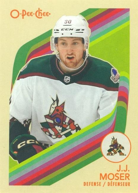 #390 J.J. Moser - Arizona Coyotes - 2023-24 O-Pee-Chee - Retro Hockey