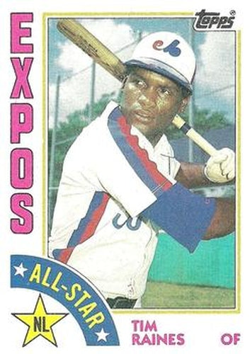 #390 Tim Raines - Montreal Expos - 1984 Topps Baseball