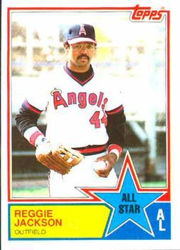 #390 Reggie Jackson - California Angels - 1983 Topps Baseball