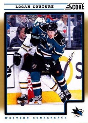 #390 Logan Couture - San Jose Sharks - 2012-13 Score - Gold Rush Hockey