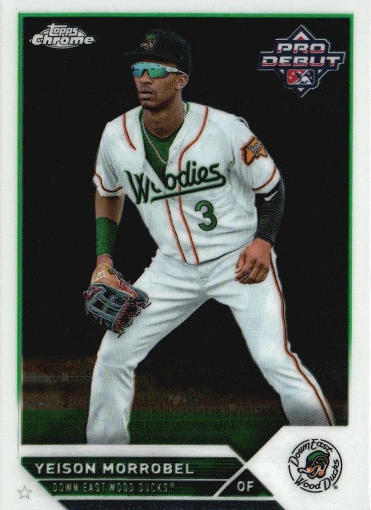 #PDC-105 Yeison Morrobel - Down East Wood Ducks - 2023 Topps Pro Debut - Chrome Baseball