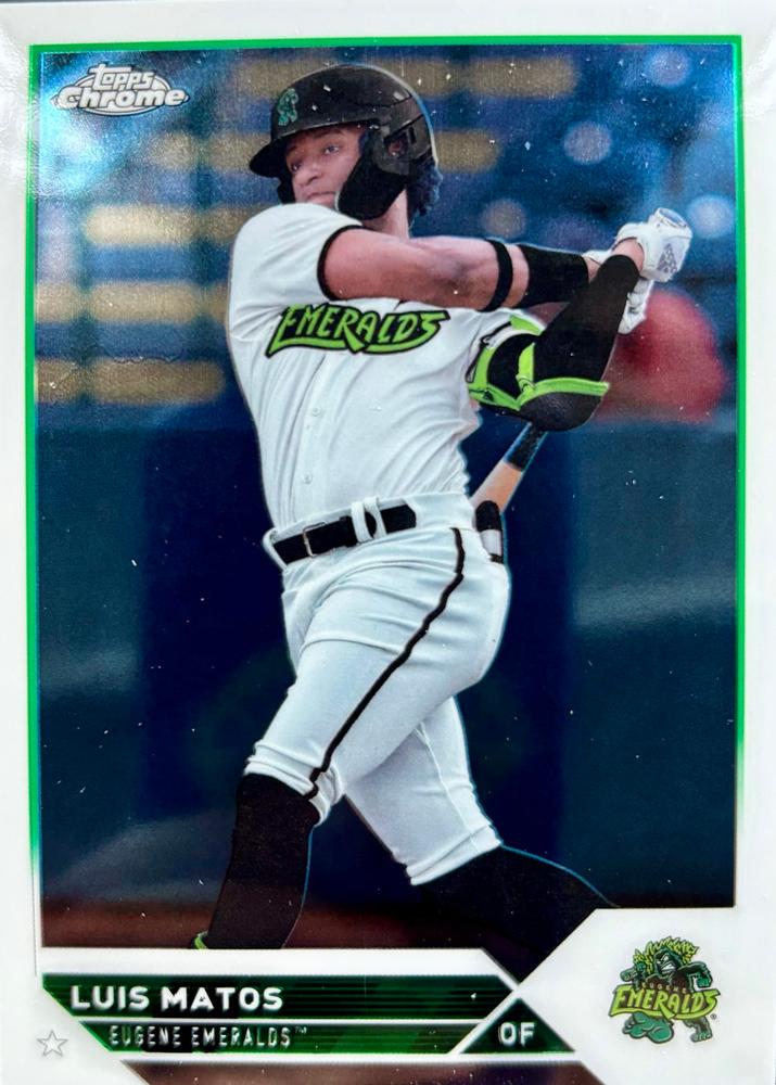 #PDC-114 Luis Matos - Eugene Emeralds - 2023 Topps Pro Debut - Chrome Baseball