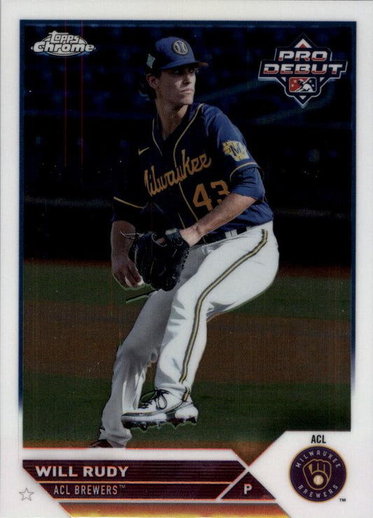 #PDC-150 Will Rudy - ACL Brewers - 2023 Topps Pro Debut - Chrome Baseball