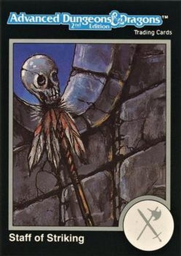 #391 Staff of Striking - 1991 TSR Advanced Dungeons & Dragons - Silver