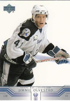#391 Jimmie Olvestad - Tampa Bay Lightning - 2001-02 Upper Deck Hockey