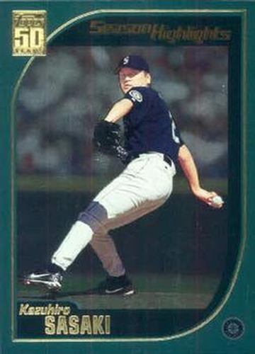 #391 Kazuhiro Sasaki - Seattle Mariners - 2001 Topps Baseball