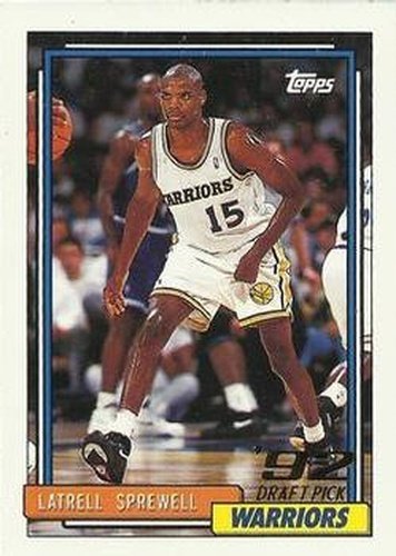 #392 Latrell Sprewell - Golden State Warriors - 1992-93 Topps Basketball