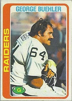 #392 George Buehler - Oakland Raiders - 1978 Topps Football
