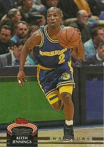 #392 Keith Jennings - Golden State Warriors - 1992-93 Stadium Club Basketball