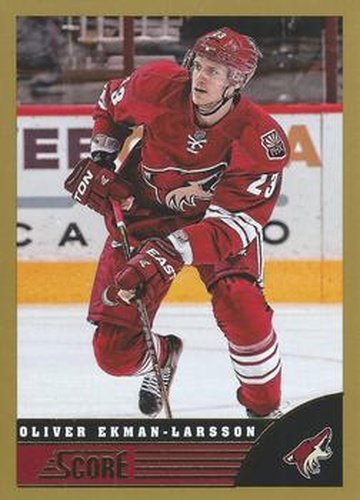 #393 Oliver Ekman-Larsson - Phoenix Coyotes - 2013-14 Score - Gold Hockey