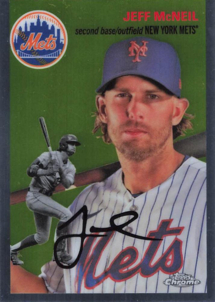 #393 Jeff McNeil - New York Mets - 2023 Topps Chrome Platinum Anniversary Baseball