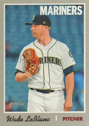 #393 Wade LeBlanc - Seattle Mariners - 2019 Topps Heritage Baseball