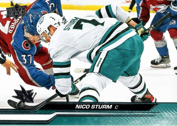 #393 Nico Sturm - San Jose Sharks - 2023-24 Upper Deck Hockey