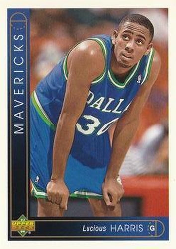 #393 Lucious Harris - Dallas Mavericks - 1993-94 Upper Deck Basketball