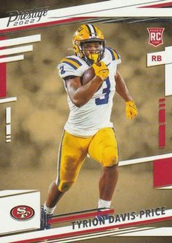 #393 Tyrion Davis-Price - San Francisco 49ers - 2022 Panini Prestige Football
