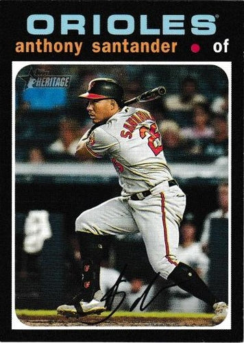 #393 Anthony Santander - Baltimore Orioles - 2020 Topps Heritage Baseball