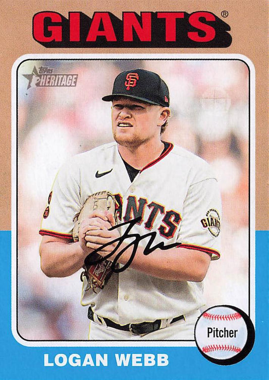 #393 Logan Webb - San Francisco Giants - 2024 Topps Heritage Baseball