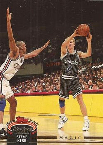 #393 Steve Kerr - Orlando Magic - 1992-93 Stadium Club Basketball