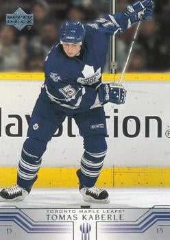 #393 Tomas Kaberle - Toronto Maple Leafs - 2001-02 Upper Deck Hockey