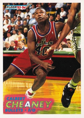 #393 Calbert Cheaney - Washington Bullets - 1993-94 Fleer Basketball
